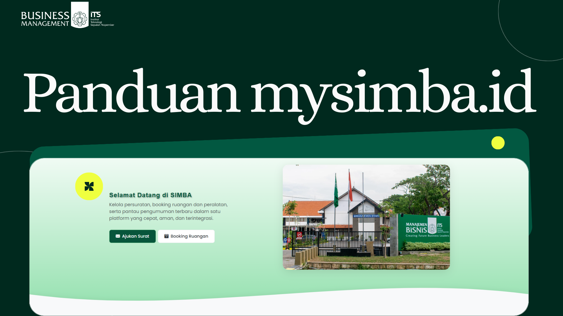 Panduan Penggunaan MySIMBA untuk Mahasiswa